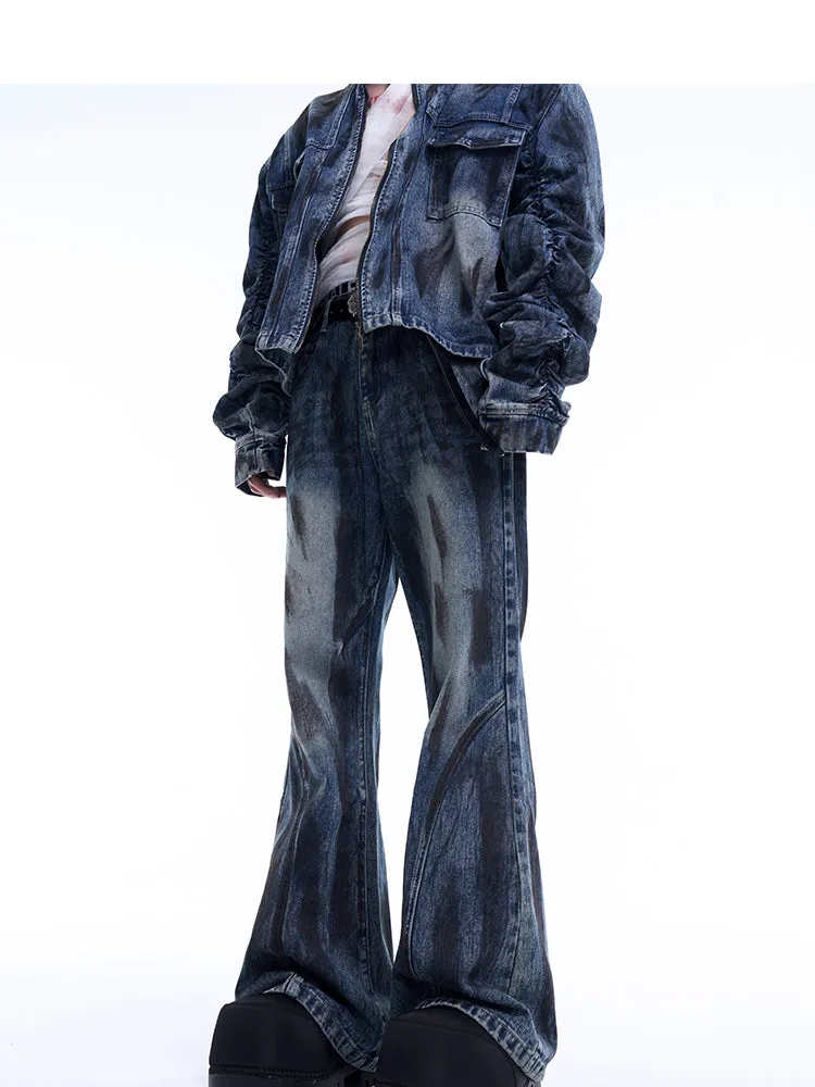 【24s Sep.】Washed Flare Denim Jeans