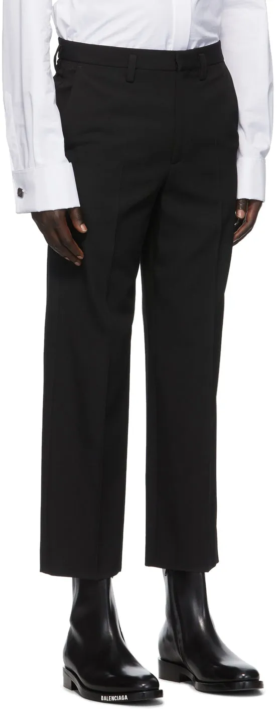 Balenciaga Black Wool Trousers