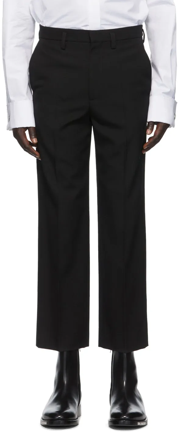 Balenciaga Black Wool Trousers