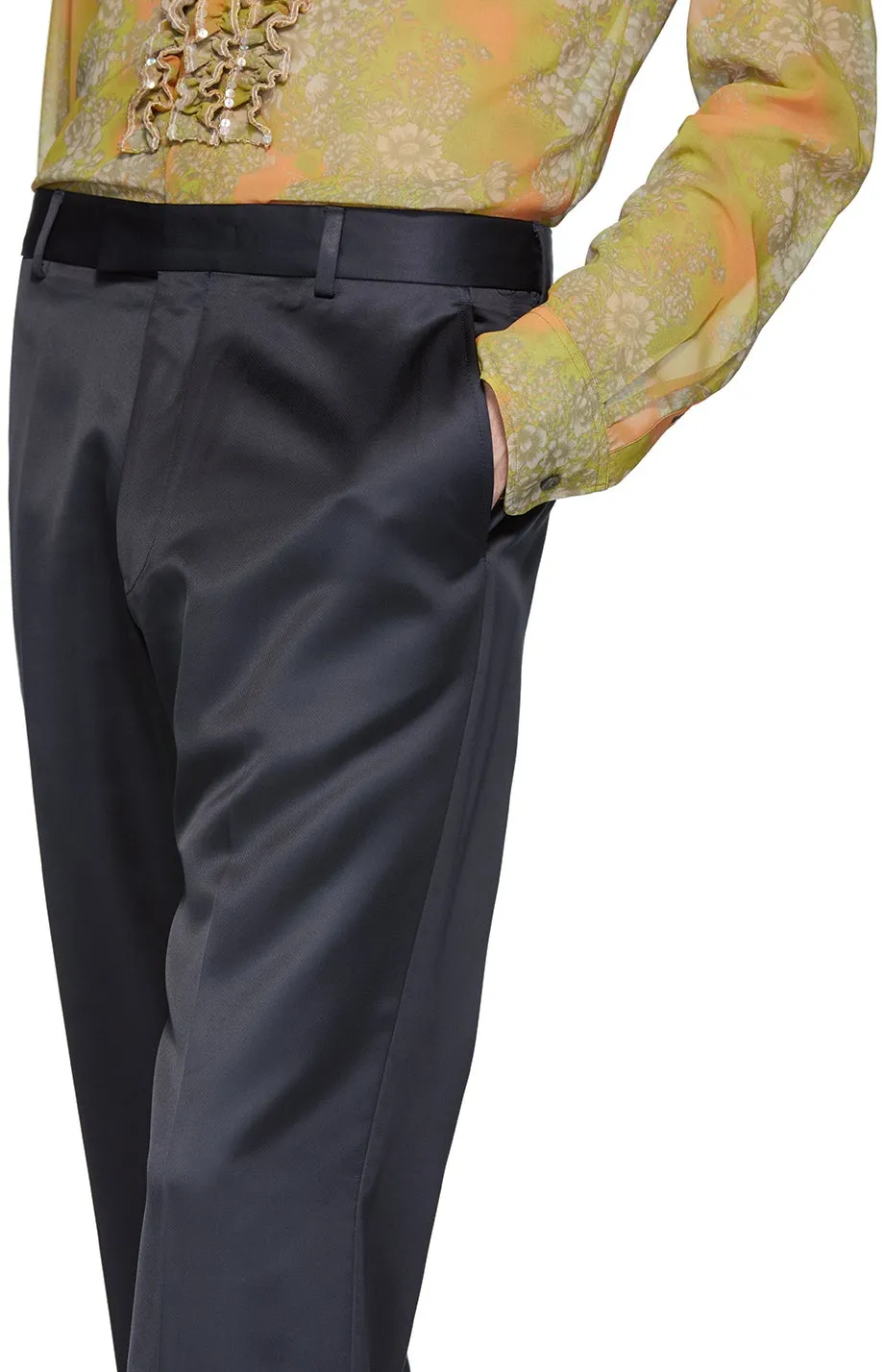 Dries Van Noten Navy Prowse Trousers