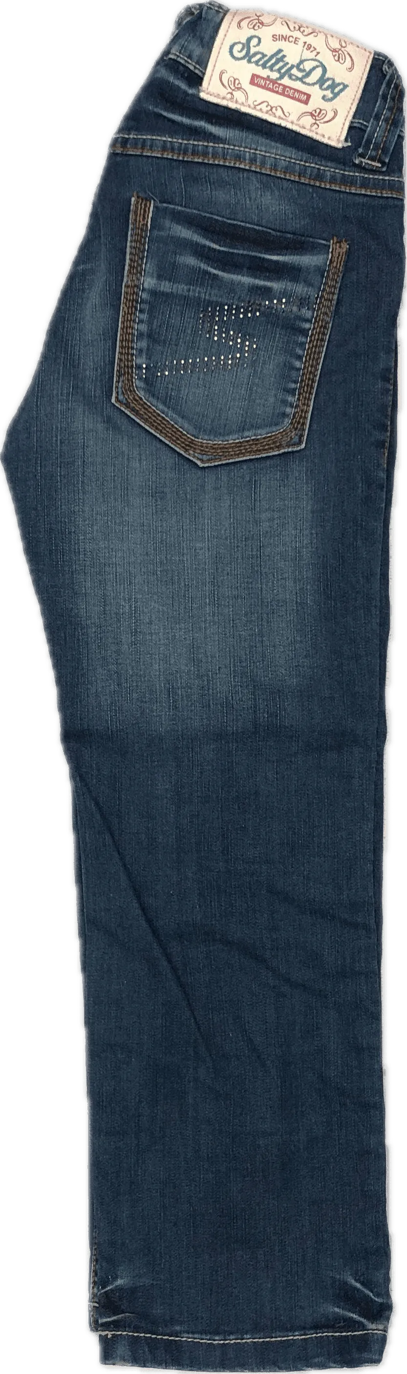 Dutch Salty Dog Girls Distressed Crop Jeans - Size 146 (10/11)