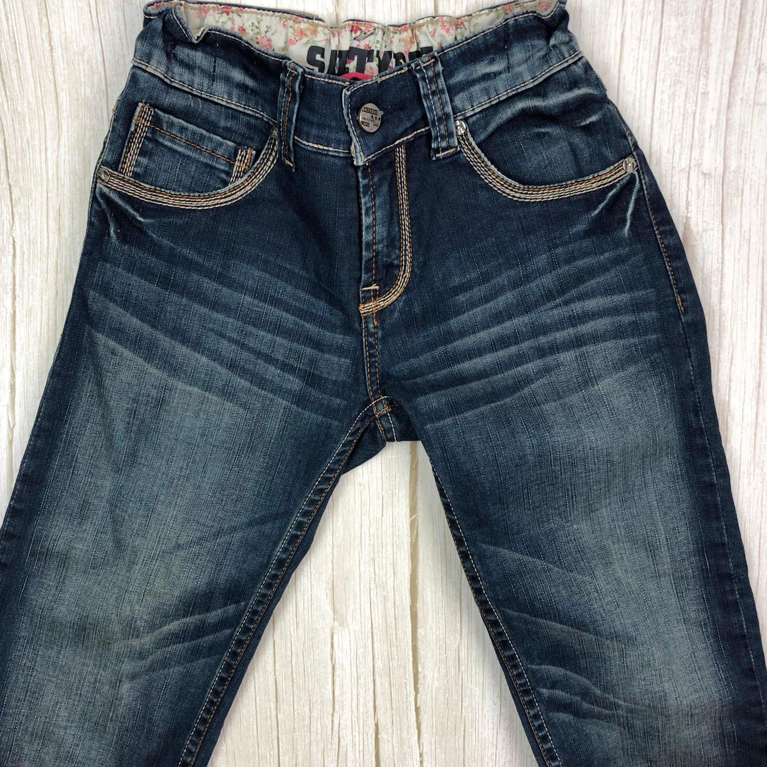 Dutch Salty Dog Girls Distressed Crop Jeans - Size 146 (10/11)