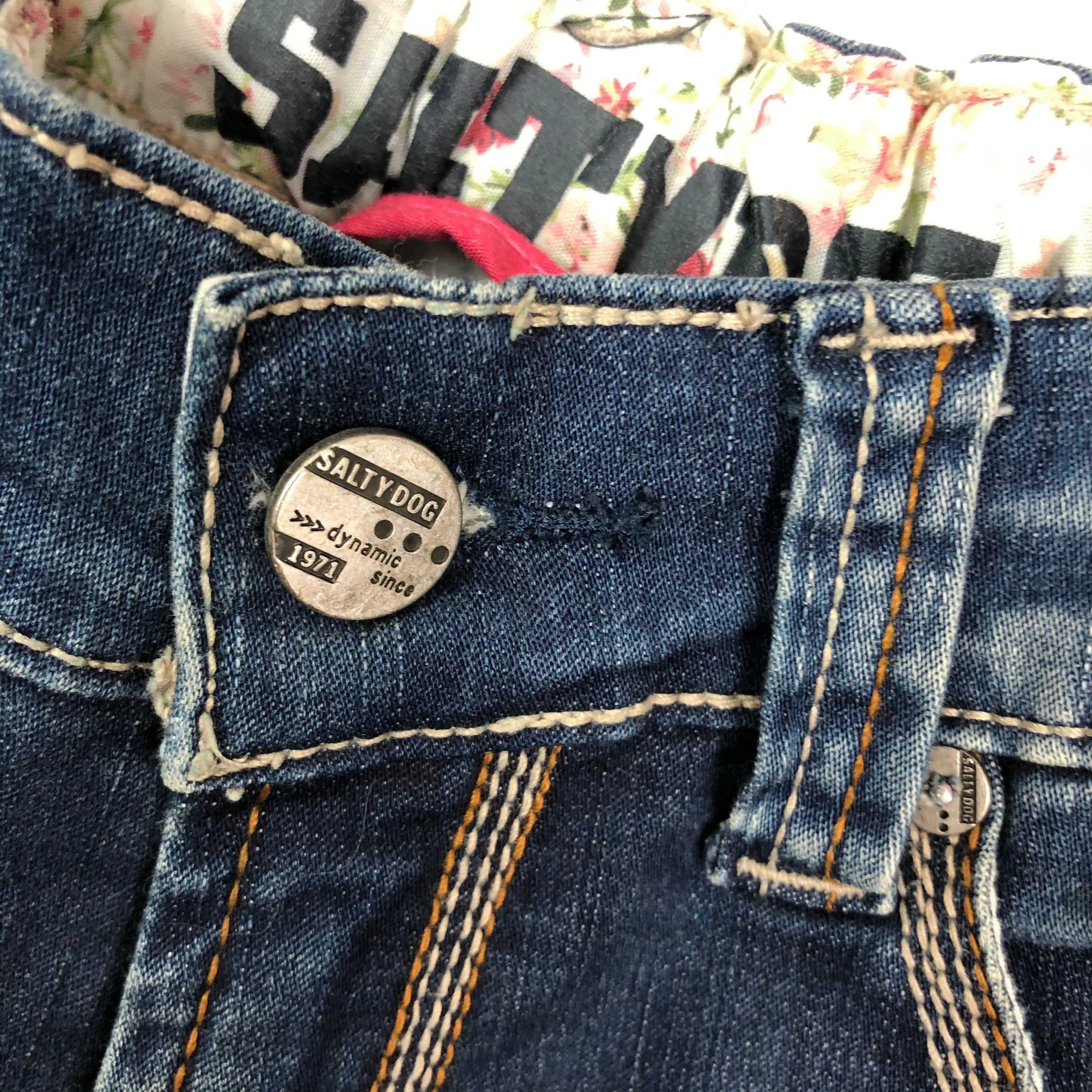 Dutch Salty Dog Girls Distressed Crop Jeans - Size 146 (10/11)