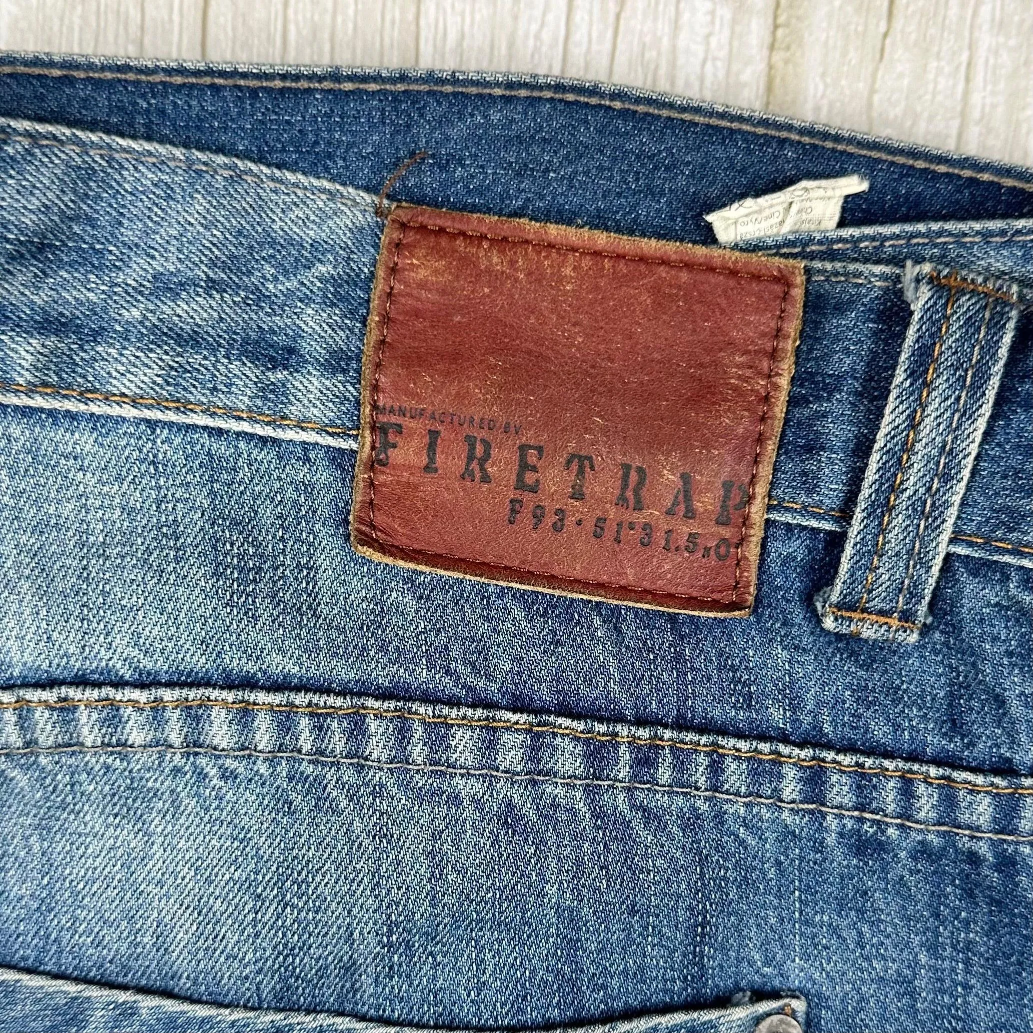Firetrap Mens Boot Cut Classic Jeans - Size 34L