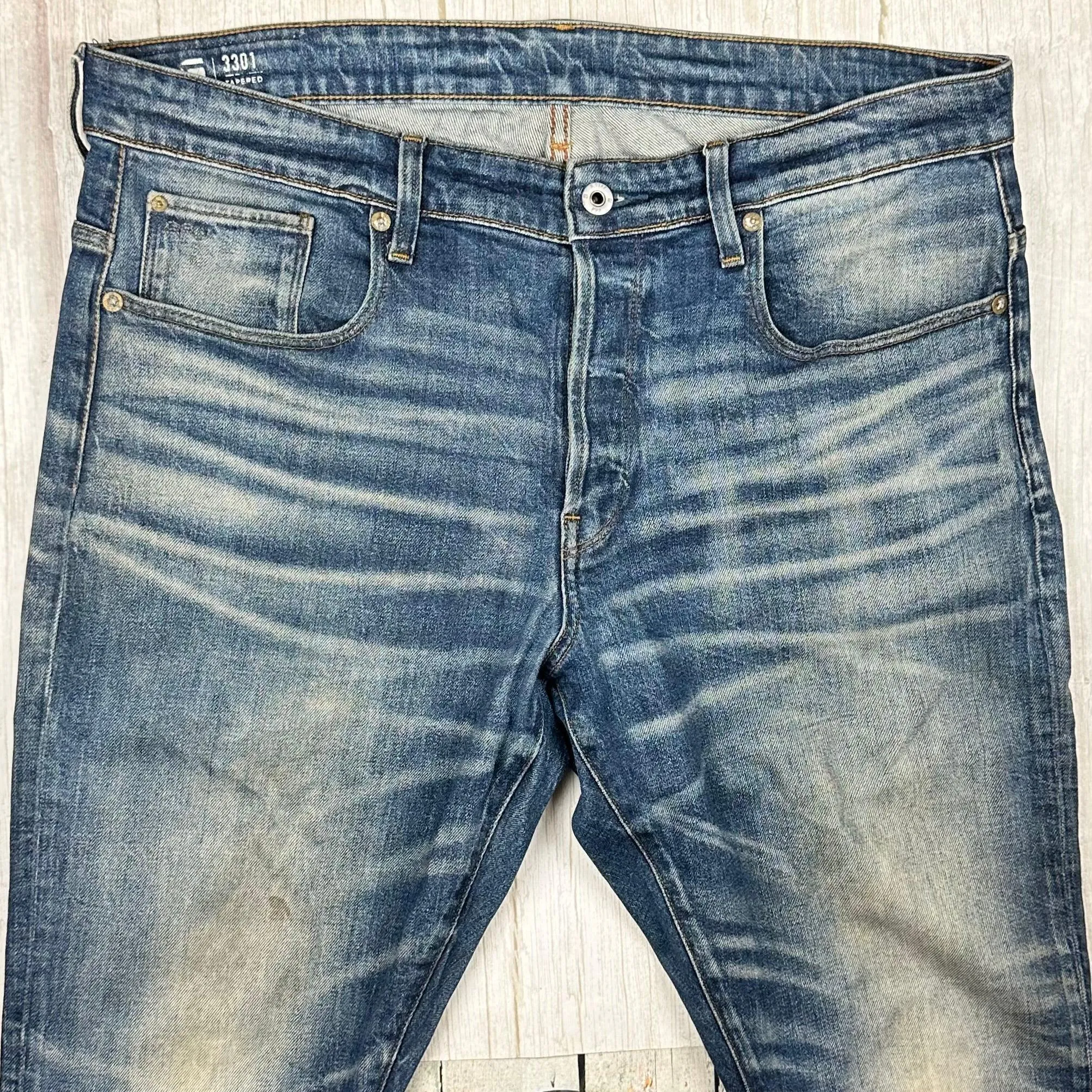 Firetrap Mens Boot Cut Classic Jeans - Size 34L