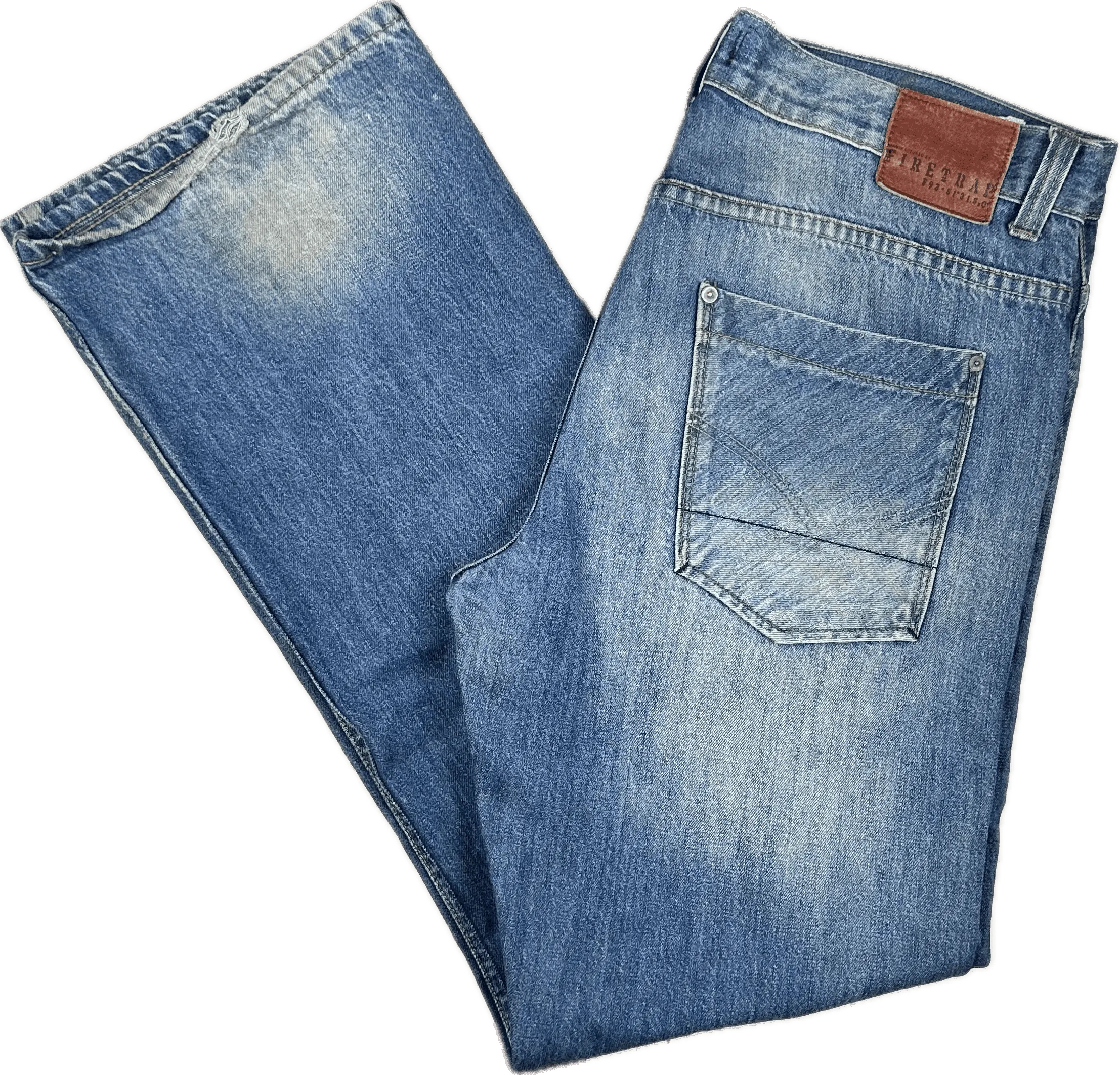 Firetrap Mens Boot Cut Classic Jeans - Size 34L