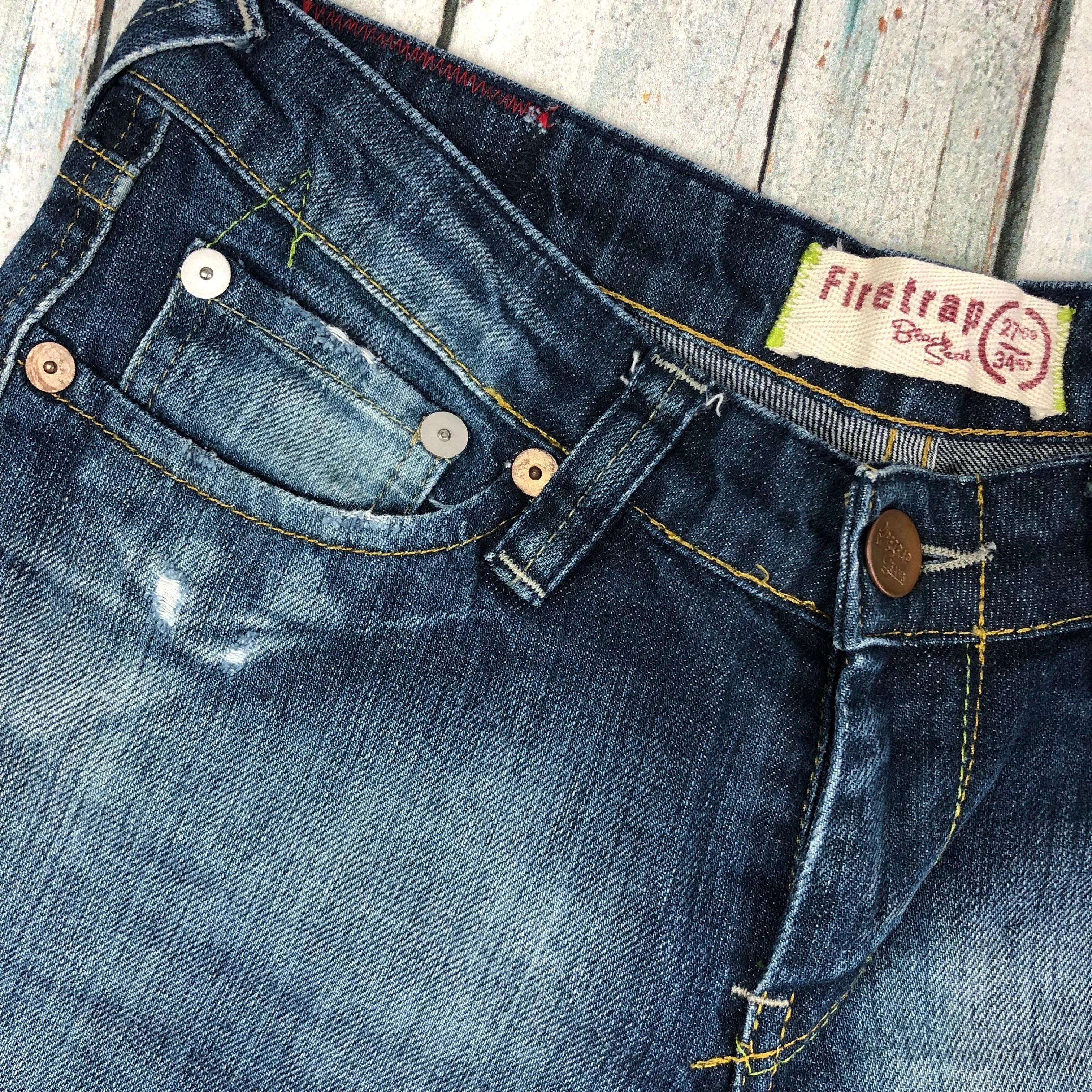 Firetrap Patch 'Slink Plus' Jeans - Size 27