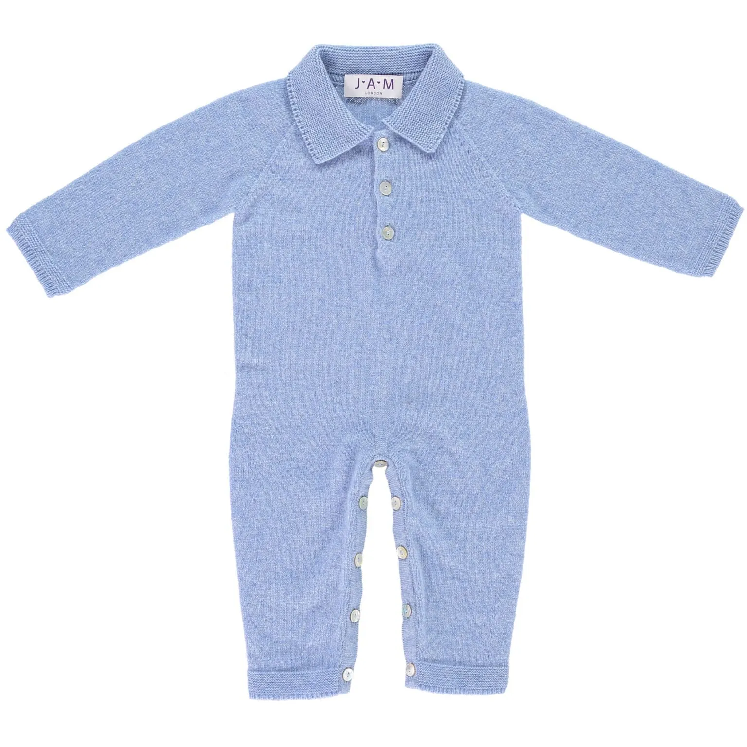 Klimt Cashmere Baby One-Piece - Blue