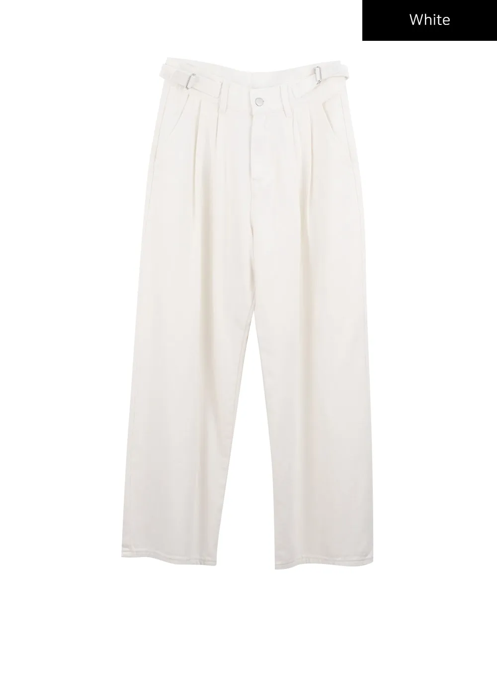 Pintuck Tab Wide Pants IO320