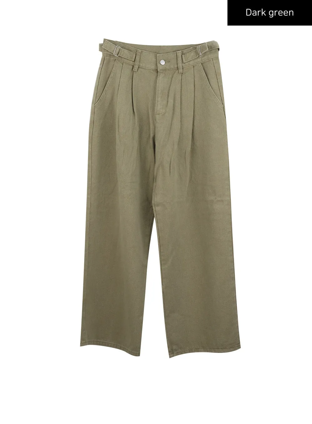 Pintuck Tab Wide Pants IO320