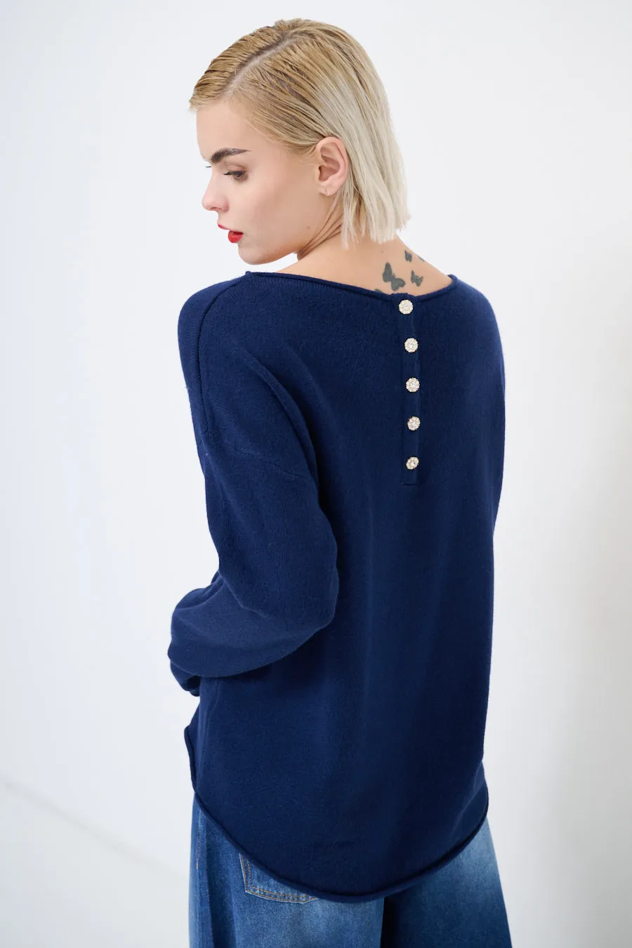 Relaxed fit sweater wholesale