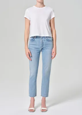 Riley High Rise Straight Crop