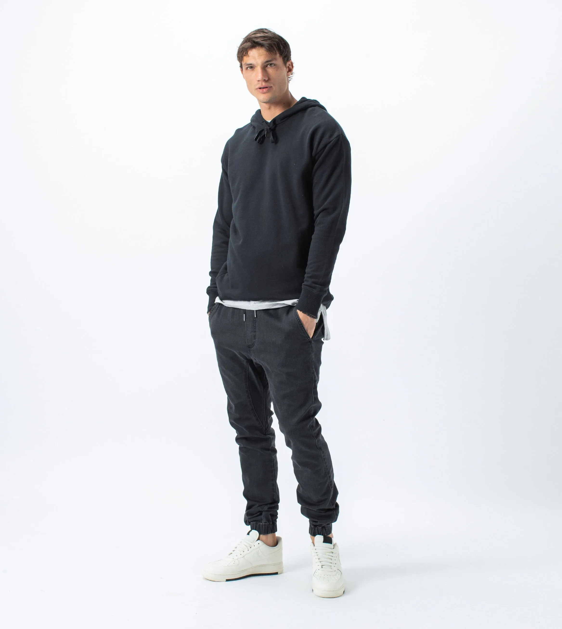 Rugger Hood Sweat Black - Sale