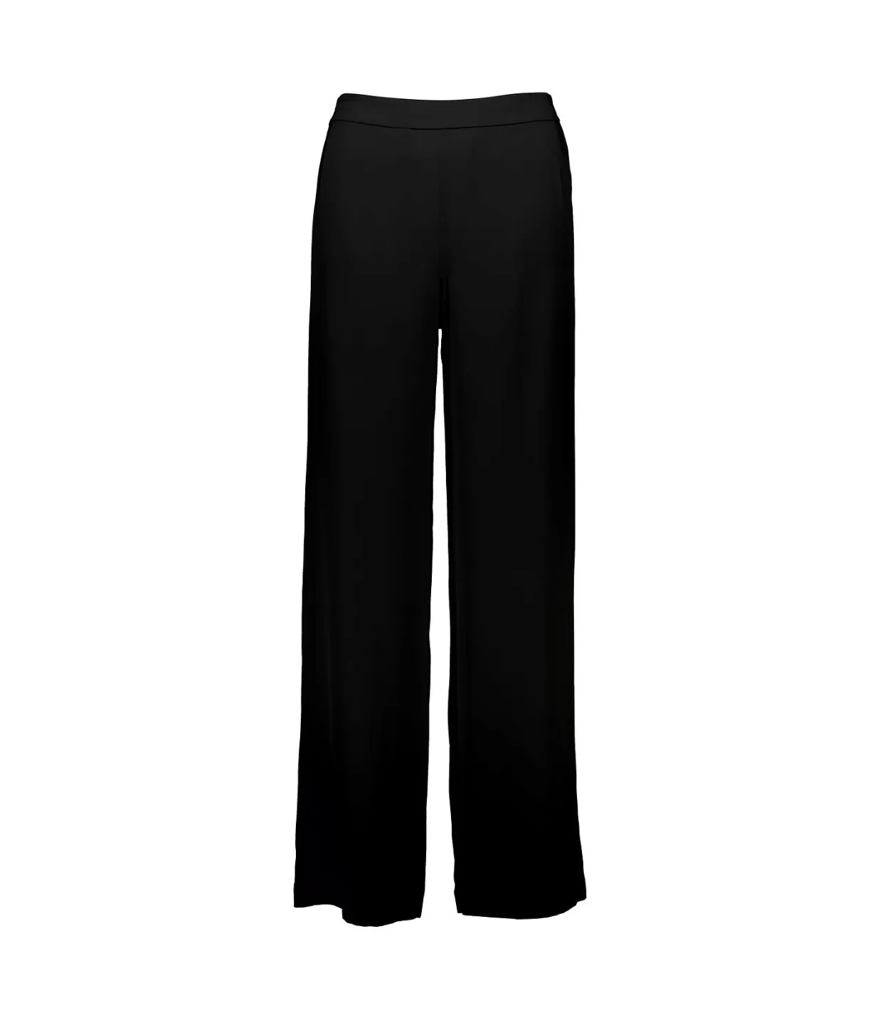 Straight Leg Trousers in Black